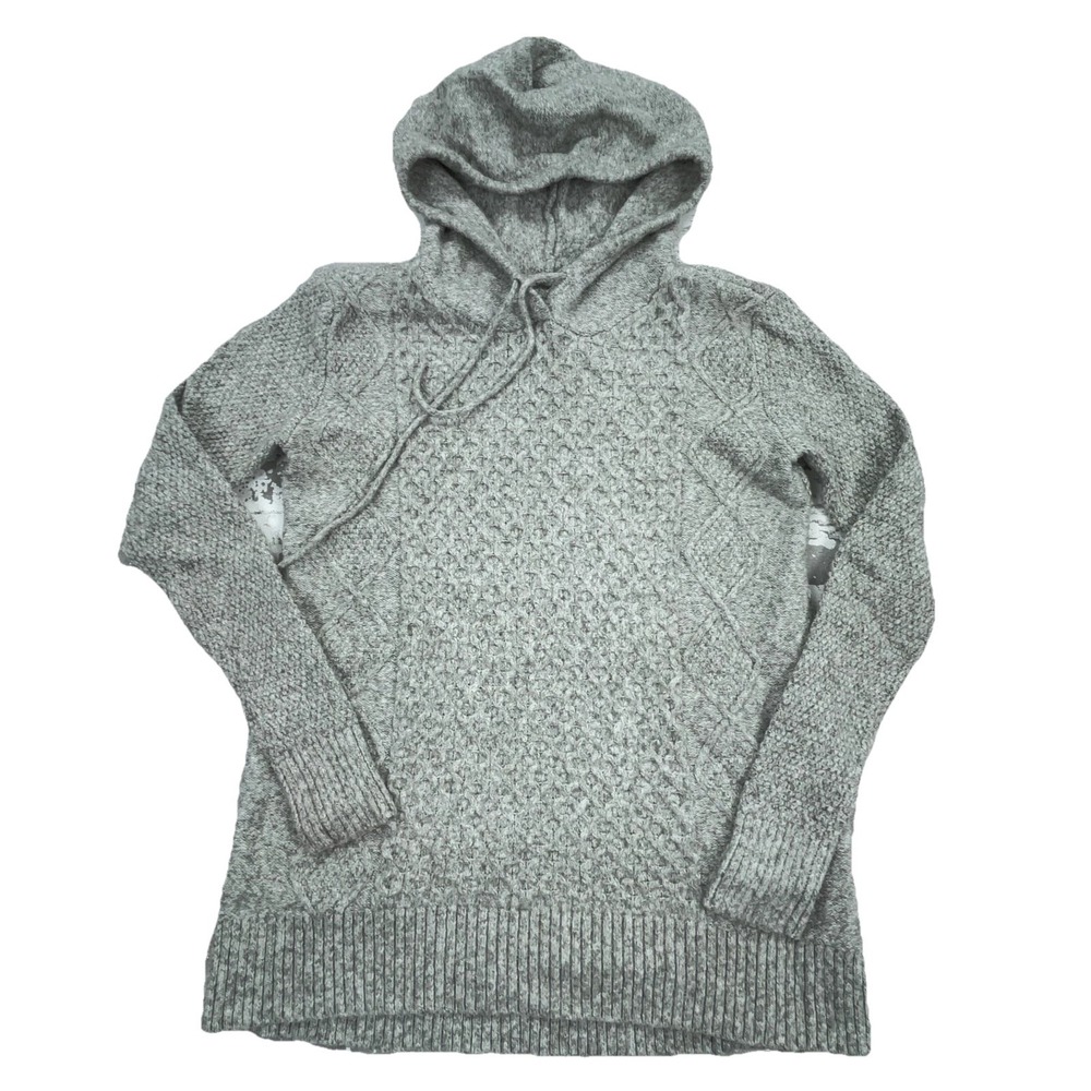 American Eagle Hoodie Women XS Gary Chunky Knit Sweater Sweatshirt Preppy Ladies